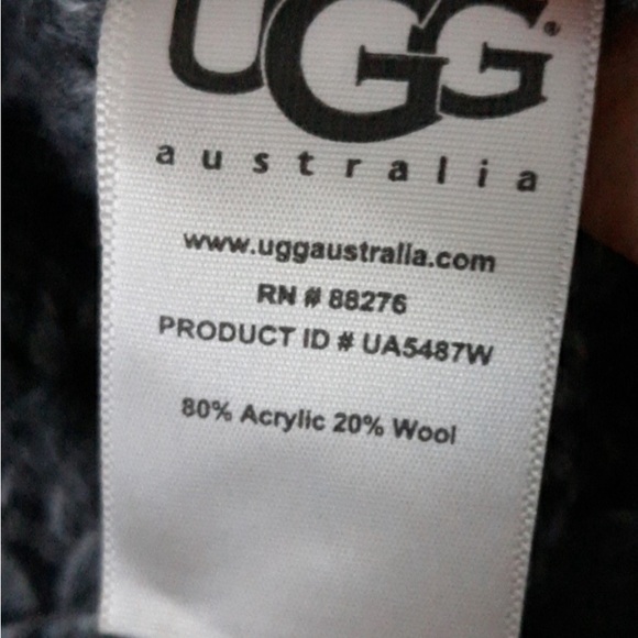 UGG Margie Shawl Collar Chunky Cable Knit Gray Cardigan Sweater sz S - Picture 5 of 7